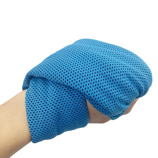 Blue 4-Piece Portable Cooling Towel Set - Quick-Dry Ice-Cool Towel for Sports, Travel, and Heat Relief