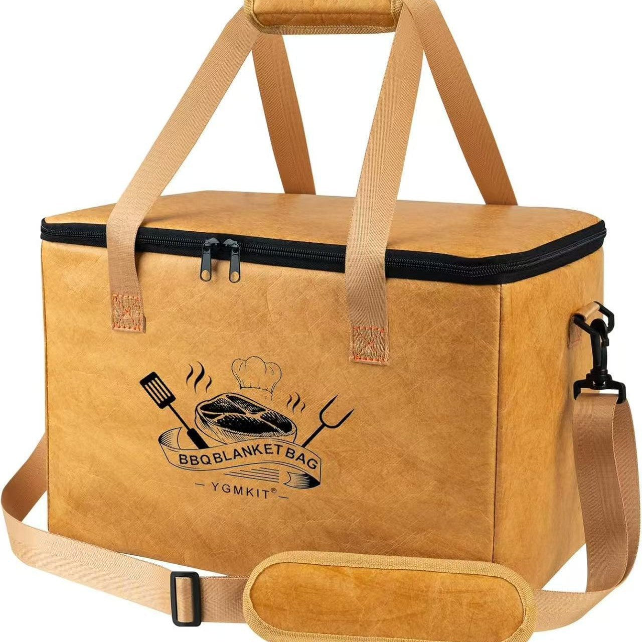 Large Reusable Insulated BBQ Bag - Thermal Meat & Food Carrier (40x25x25cm)