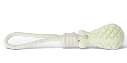 White Single Drop of Water Durable Cotton Rope Dog Toy Set (3-Pack) - Chew, Tug & Treat Dispensing Ball for Dental Health