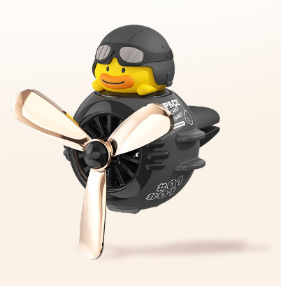 Dark-grey Cute Car Air Vent Clip Freshener - Decorative Scent Diffuser for Automotive Interiors