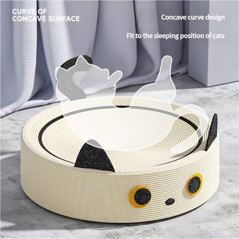 Adorable Dinosaur Cat Scratching Post and Lounger - 41cm Cat Claw Proof Basin