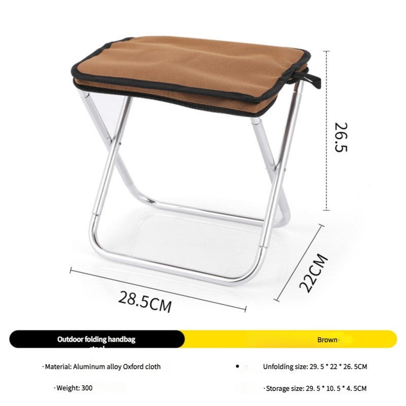 Outdoor Ultralight Folding Camping Chair - Brown