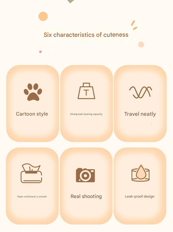 Black Cute Cartoon Car Trash Bin with Adjustable Strap - Water-Repellent Corduroy (19x24cm)