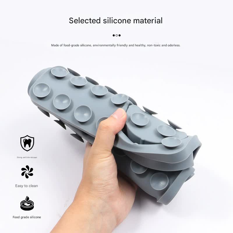 Pet Slow Feeder Lick Mat with Suction Cups - Anti-Anxiety Dog Feeding Mat(Pink)