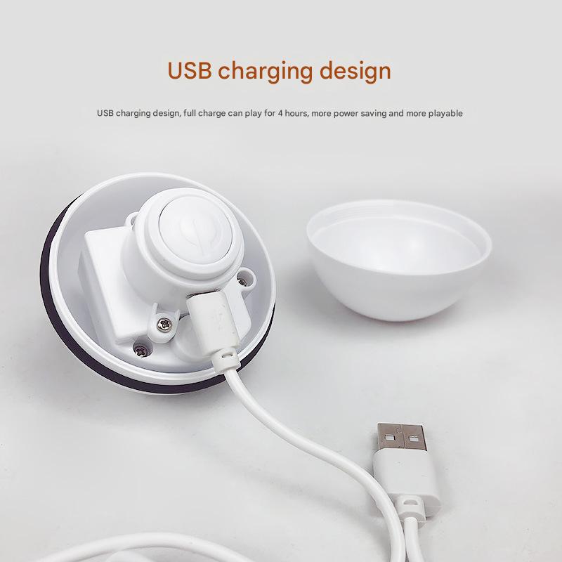 Smart USB Rechargeable Pet Interactive Rolling Ball(White)