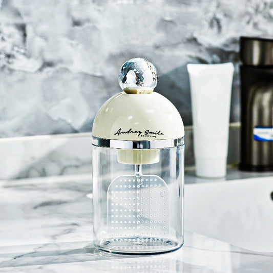 Electric Foaming Cleanser Maker - Rechargeable, Dense Foam for Deep Cleansing(Cream White)