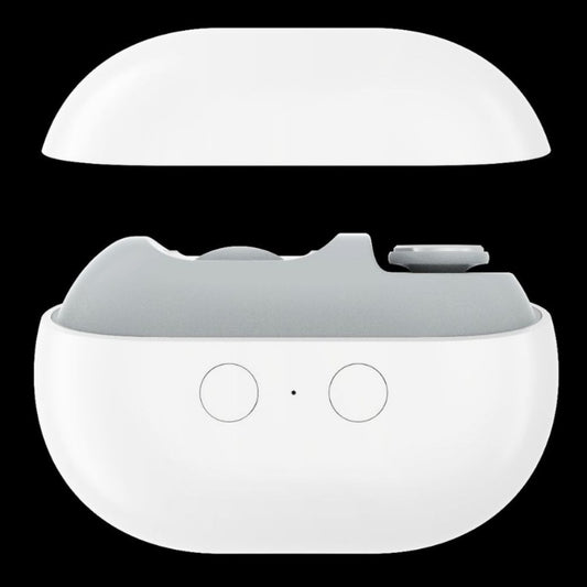 White Multi-Function Electric Nail File - Built-in Storage Space, LED Light, Quiet Operation