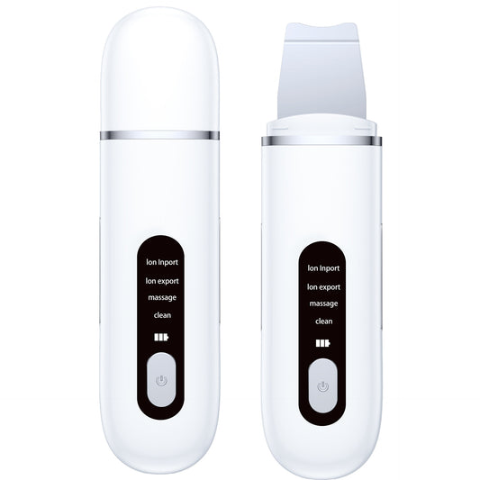Rechargeable Ultrasonic Facial Spatula - Deep Pore Cleanser & Exfoliator