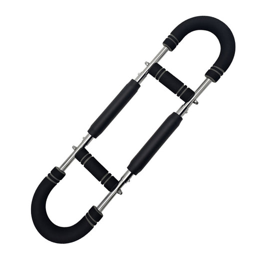 Gray black Adjustable U-Shaped Arm Exerciser - For Home Fitness Strength Training (40kg)