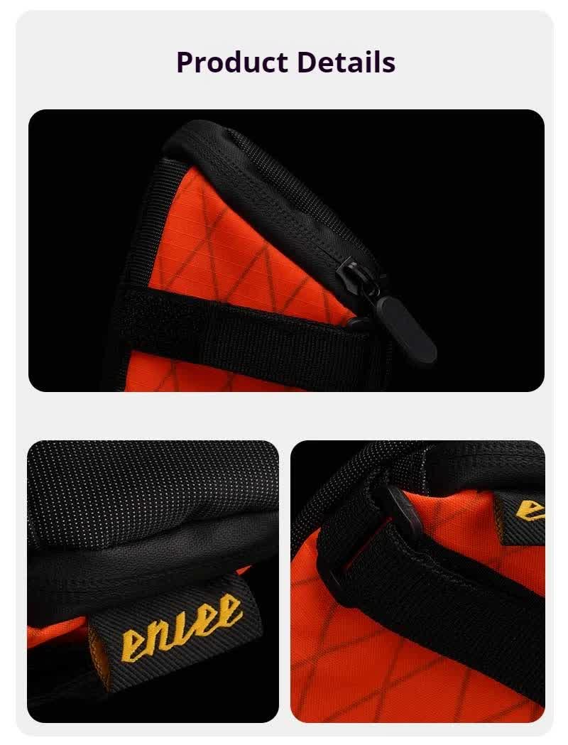 Green And Black Water-Resistant Bicycle Saddle Bag - 1.3L Reflective Seat Pack for Road & Mountain Bikes