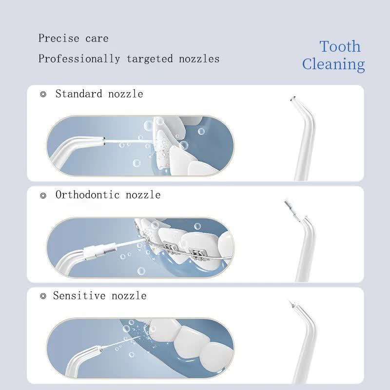 Pink Advanced Portable Water Flosser - USB Rechargeable Cordless Oral Irrigator, 3 Modes, IPX7 Waterproof for Travel & Home