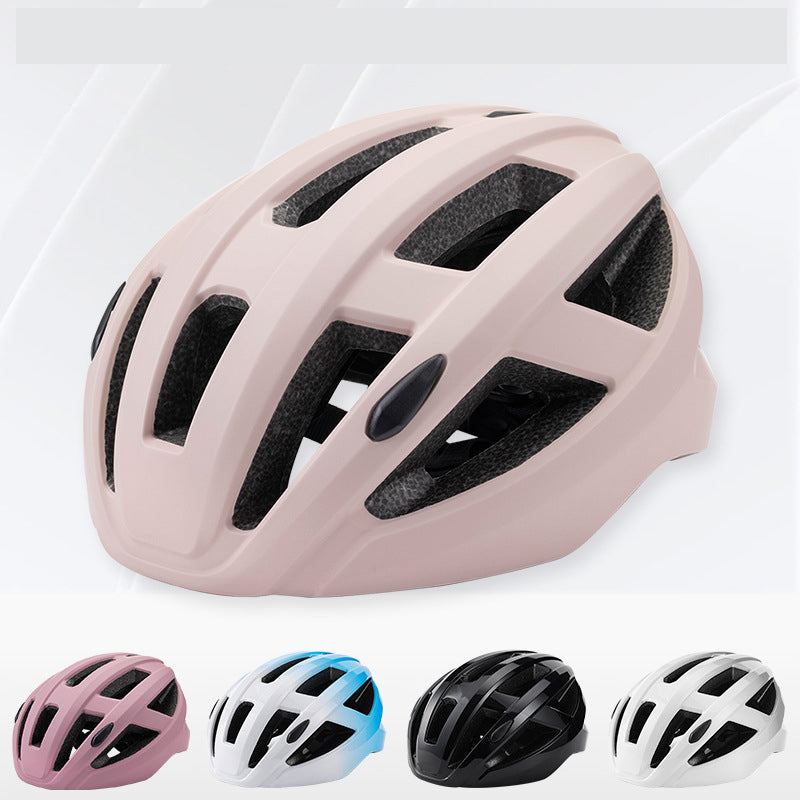 White and Blue Ultra-Light Adult Cycling Helmet - CE & CPSC Certified, In-Mold Safety for Road & Mountain Biking