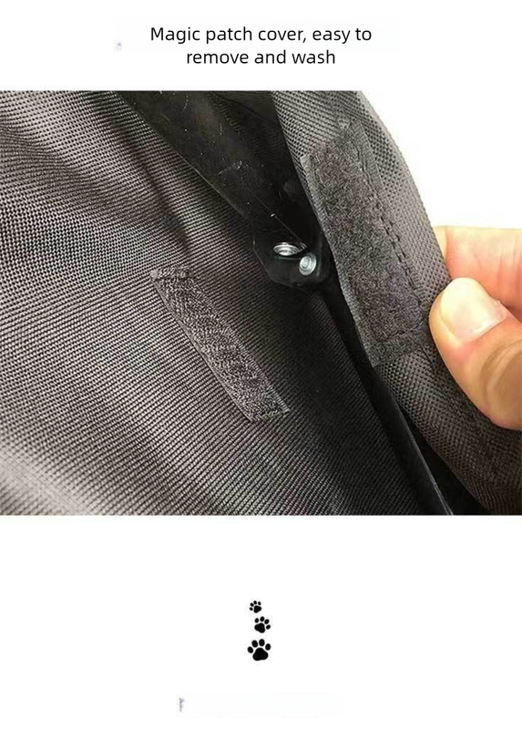 Brown Elevated Comfort Pet Bed - Portable & Foldable Dog Cat Cot - Durable 600D Oxford Fabric, Washable Cover, All Seasons