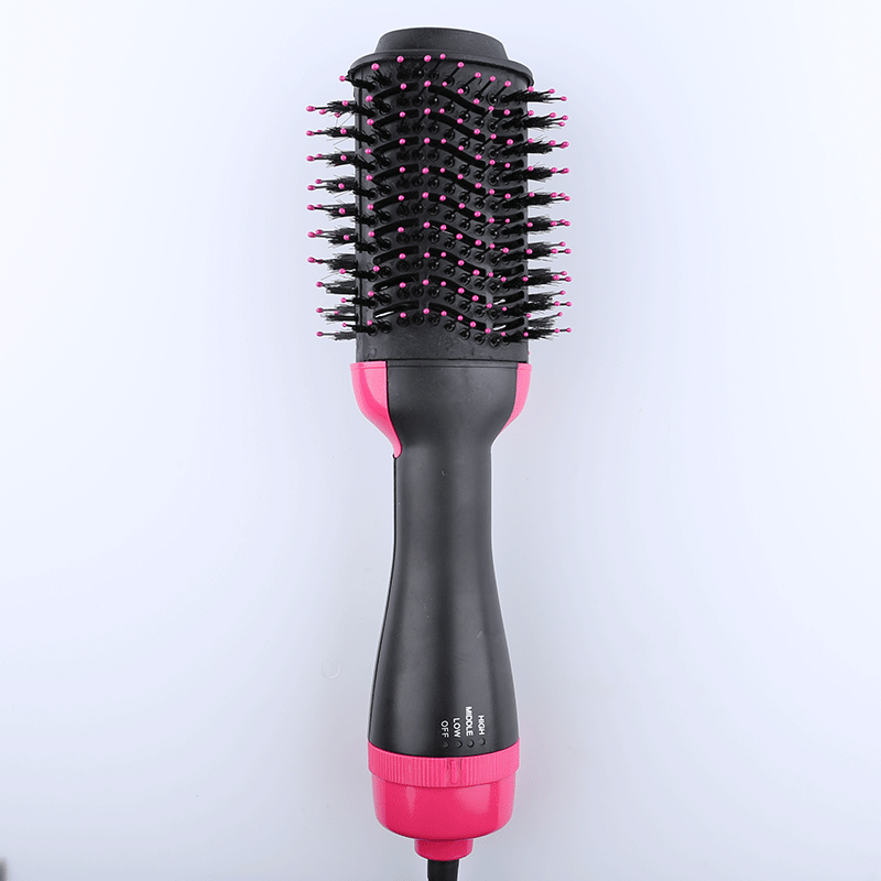 Pink And Grey One-Step Hair Dryer & Volumizer Hot Air Brush - Salon Styler for Drying, Smoothing & Volume