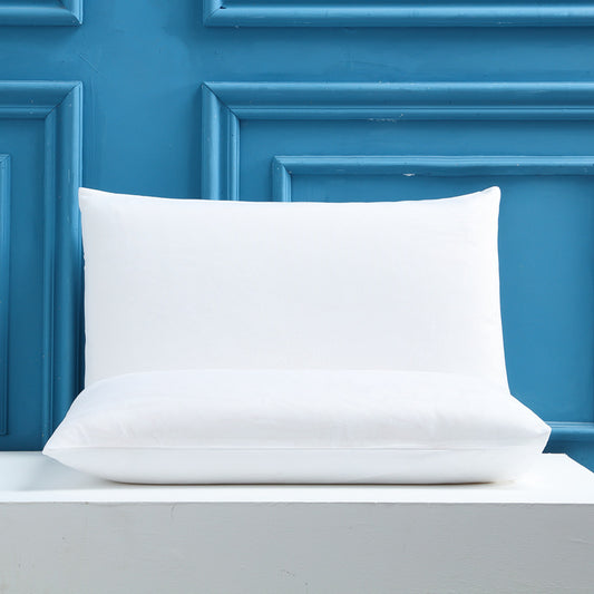 White Ultra Soft Brushed Waterproof Pillow Protectors (Set of 2) - 50x70cm, Stain & Spill Guard for Bed Pillows(Note: pillow core not included)