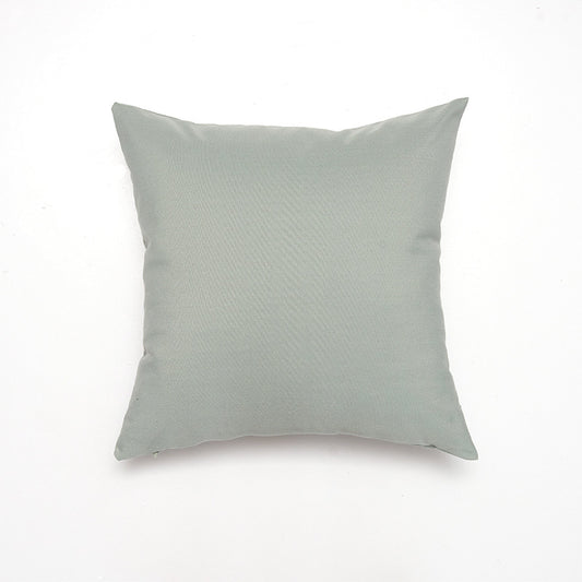 Green Solid Color Set of 2 Decorative Cushion Covers - 45x45cm, Soft Polyester (Inserts Not Included)