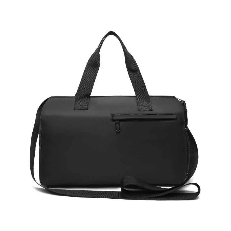 Black Men's Large Capacity Sports Duffel Bag with Wet/Dry Separation Pocket - Travel & Gym Tote