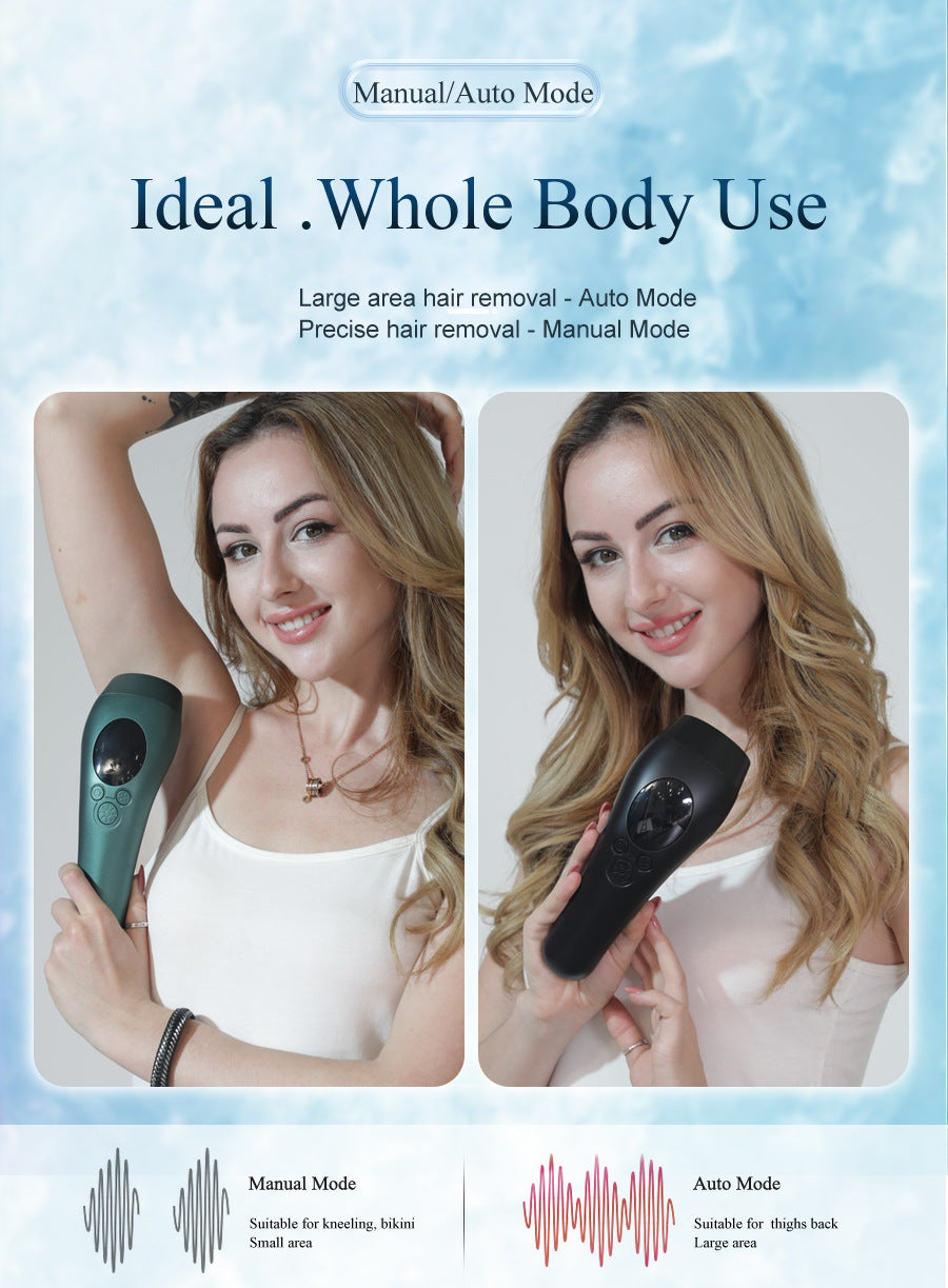 Green Light Spot Beauty Hair Removal Device - Smooth Skin Solution