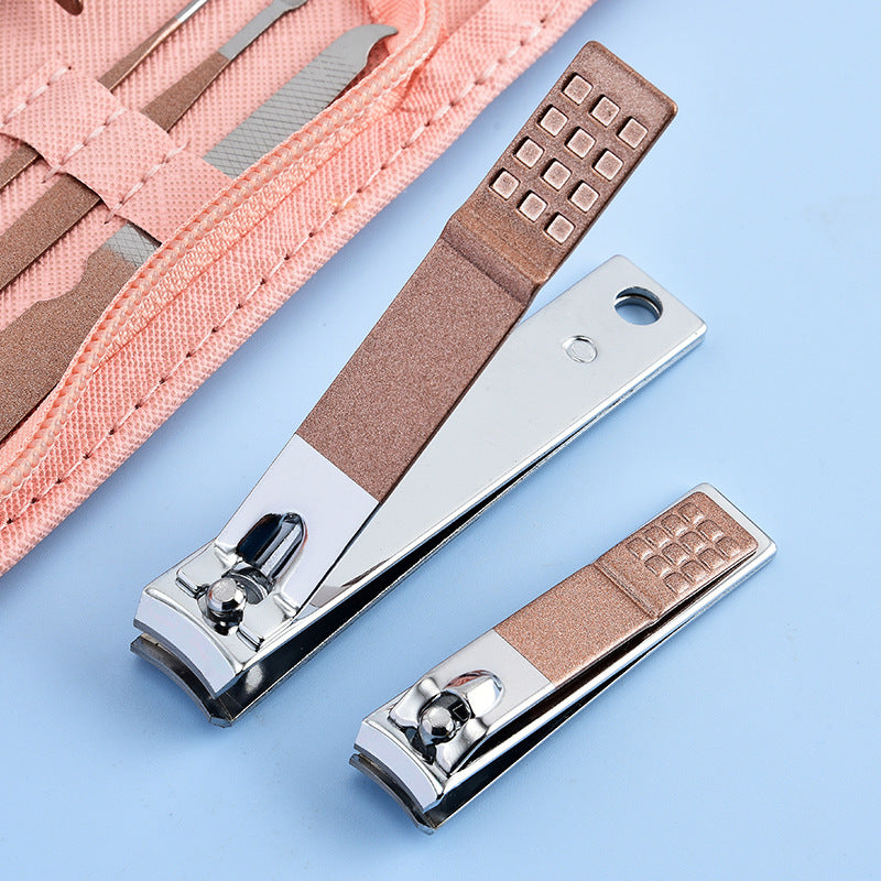 30-Piece Professional Manicure & Pedicure Set,Stainless Steel Grooming Kit(Rose Gold)