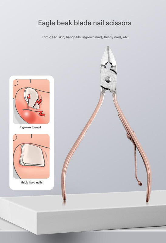 30-Piece Professional Manicure & Pedicure Set,Stainless Steel Grooming Kit(purple)