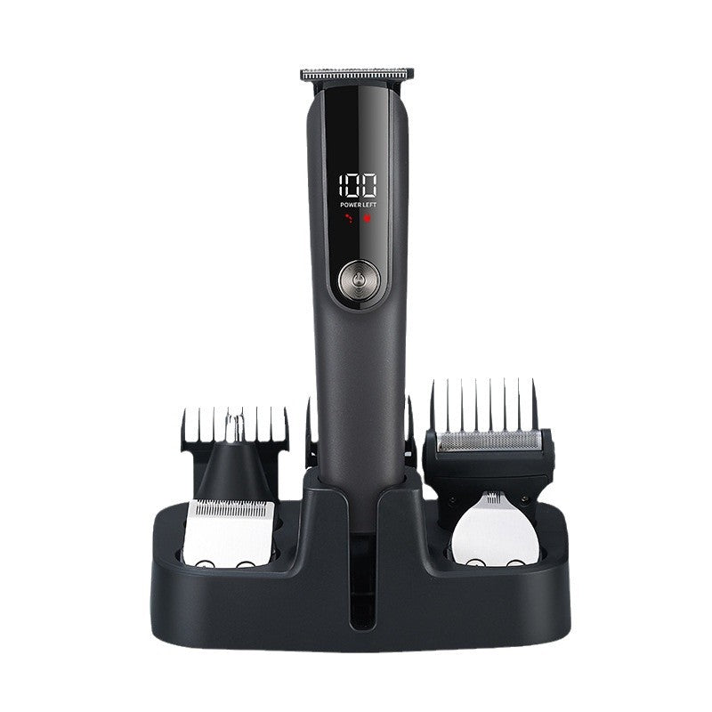 5-in-1 Professional Men's Grooming Kit - Cordless Hair Clipper, Beard Trimmer(Titanium Gray)