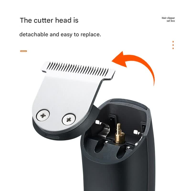 5-in-1 Professional Men's Grooming Kit - Cordless Hair Clipper, Beard Trimmer(Silver)