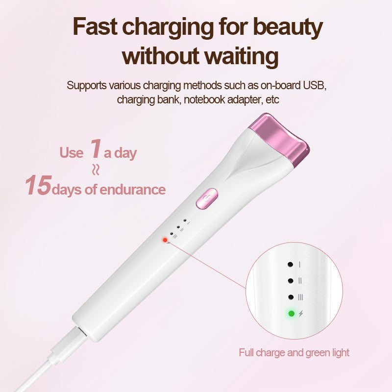 Rechargeable Heated Eyelash Curler - 3 Temperature Settings, 30s Rapid Heating & Anti-Scald Design(Green)