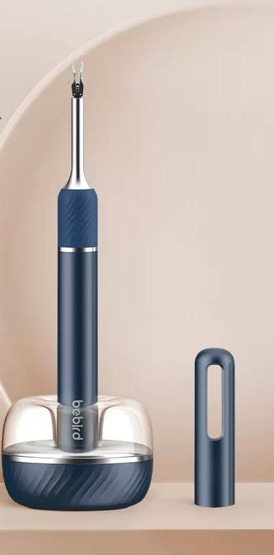 Smart Visual Ear Cleaner with HD Endoscope & Precision Tweezers - Safe for Adults & Children(Dark blue)