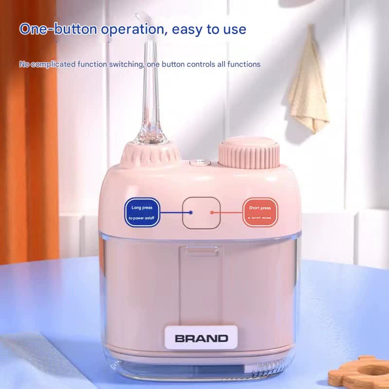 Ultra-Compact Mini Portable Water Flosser - IPX7 Waterproof, USB Rechargeable with Retractable Nozzle(white)