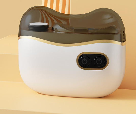 Electric Nail Clipper & Grinder - 2-in-1 Automatic Trimmer with 2 Speeds, Type-C Charging, Safe for All Ages(white)