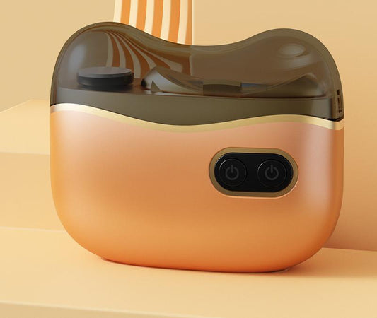 Electric Nail Clipper & Grinder - 2-in-1 Automatic Trimmer with 2 Speeds, Type-C Charging, Safe for All Ages(Orange)