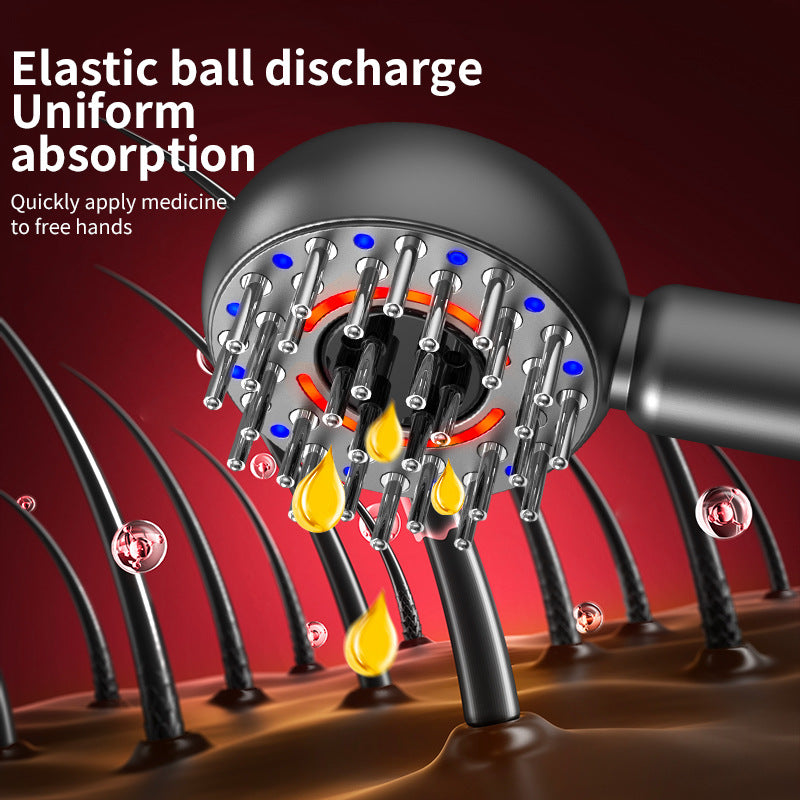 Blue Advanced Scalp Therapy Comb: Red/Blue Light, EMS & Serum Applicator