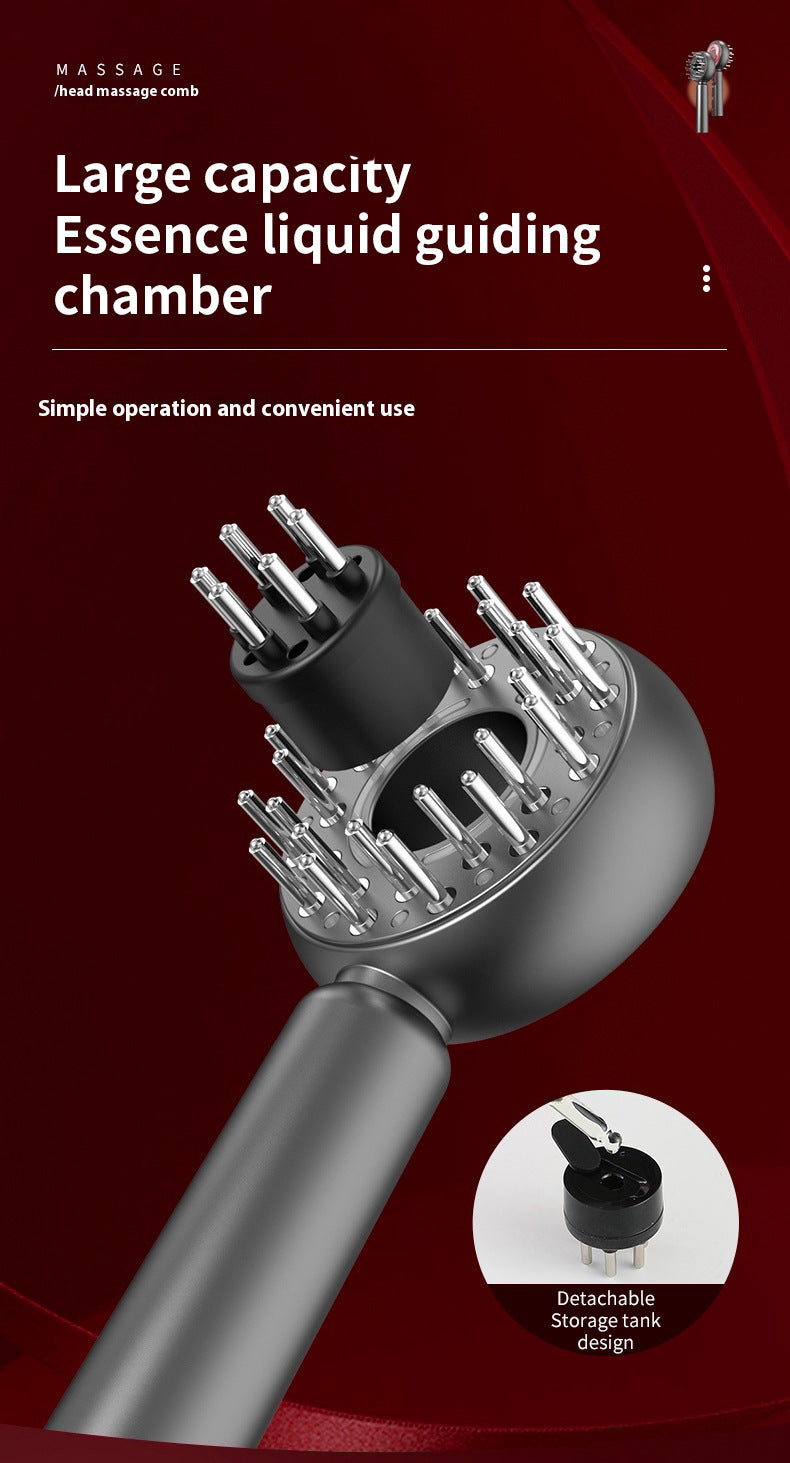 Blue Advanced Scalp Therapy Comb: Red/Blue Light, EMS & Serum Applicator