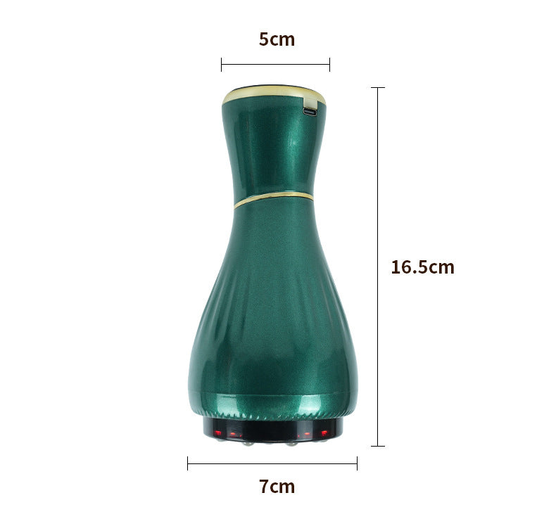 Gradient white green Portable Electric Cupping Therapy Device - Adjustable Intensity & Heat