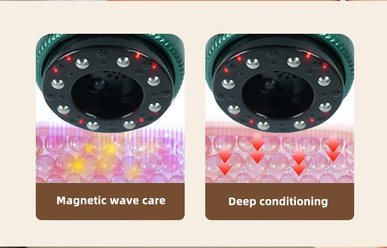 Gradient white purple Portable Electric Cupping Therapy Device - Adjustable Intensity & Heat