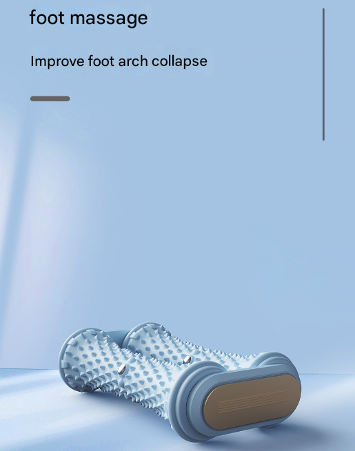 Pink Ergonomic Dual Foot Massage Roller - Deep Tissue Relief for Plantar Fasciitis, Arch Pain & Tired Feet