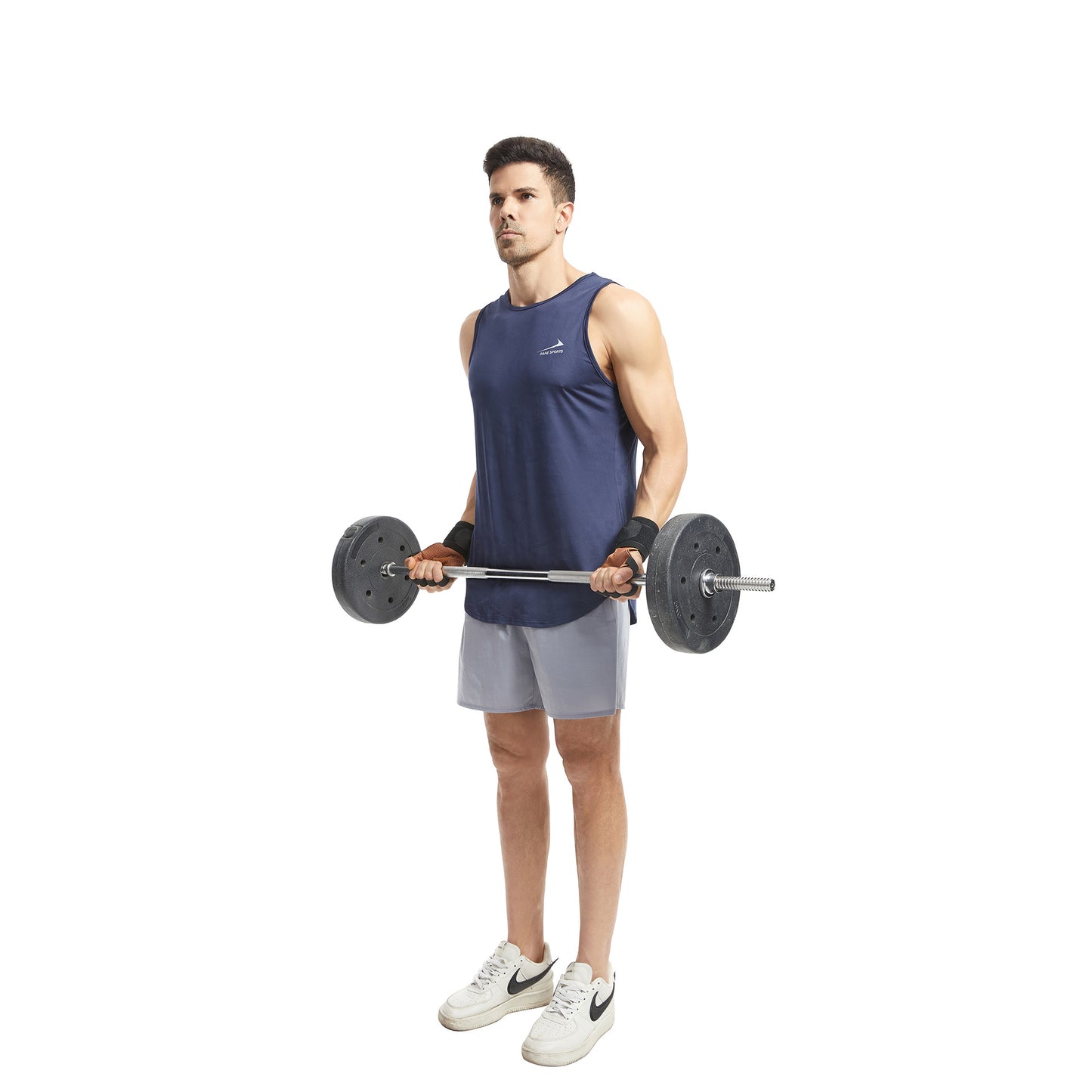 Size L Dark Brown Premium Cowhide Leather Weightlifting Gloves with Wrist Support - Non-Slip Grip, Breathable Fitness Workout Gloves for Gym, WODs, Dumbbells