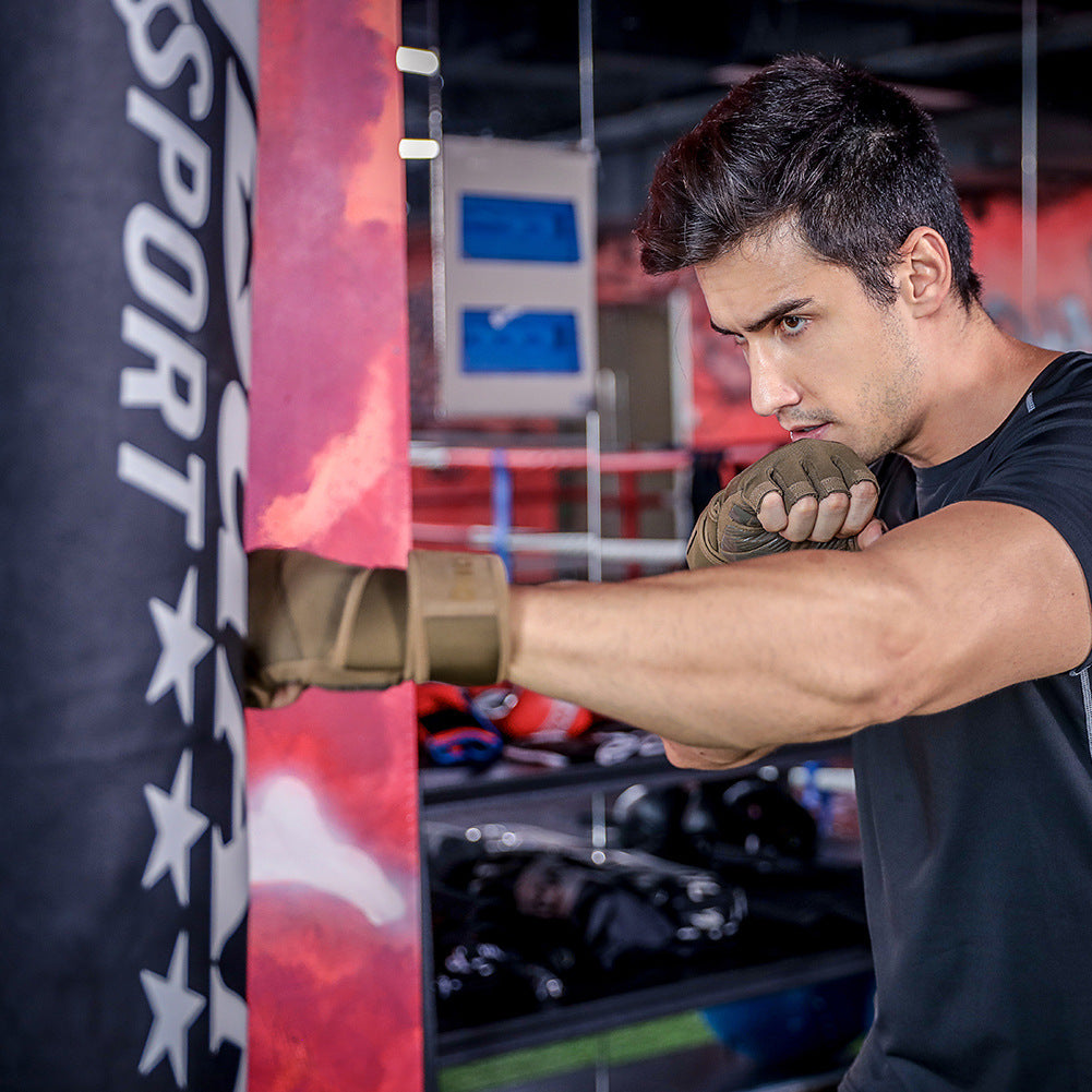 Size S Black Heavy Duty Workout Gloves with Wrist Support - Anti-Slip Gel Padded Gym Gloves for Weightlifting, Training & Fitness