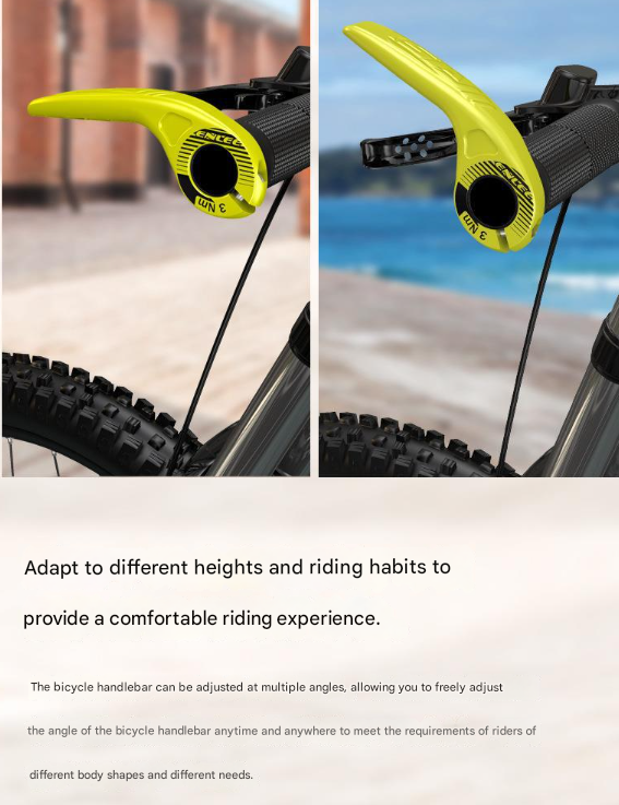 Light Green Ultralight Ergonomic Bike Bar Ends - High-Strength Composite Horn Grips (22.2mm)