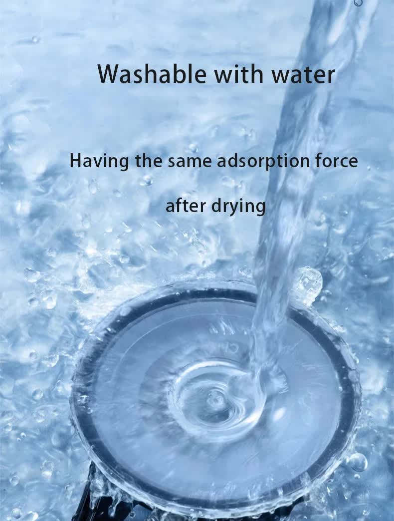 Black Universal Car Phone Mount Holder - 360° Rotation with Upgraded Suction Cup for Dashboard & Windscreen