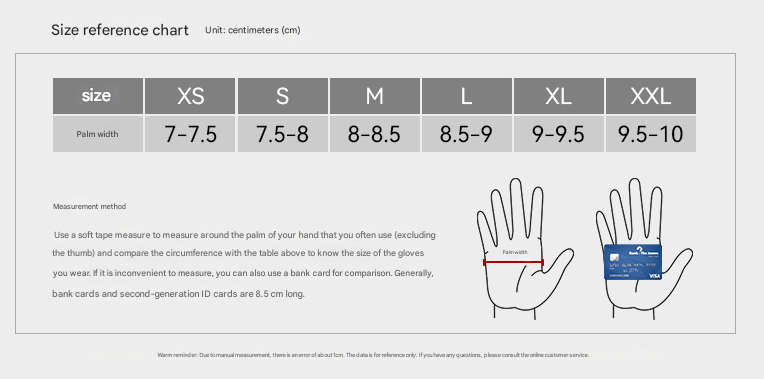 M Grey Winter Fleece Touchscreen Gloves - Warm & Water-Repellent for Cycling & Outdoor Sports