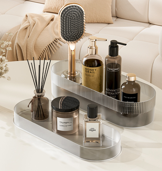 White Premium Self-Cleaning Hair Brush Set with Stand - Anti-Static Detangling & Scalp Massage Paddle Brush