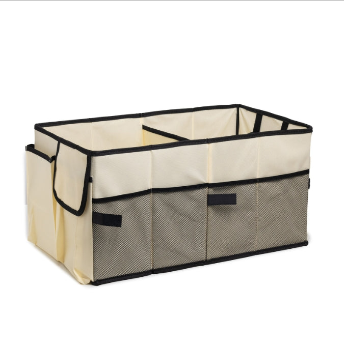 Off white Car Trunk Storage Box - Foldable Organizer