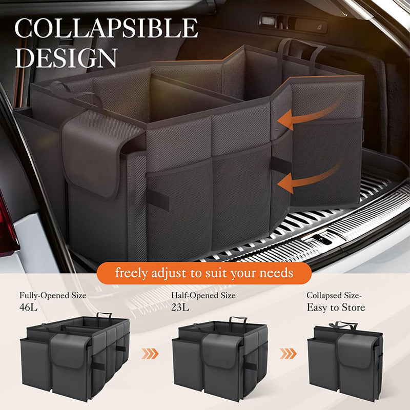 Off white Car Trunk Storage Box - Foldable Organizer
