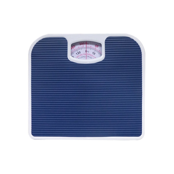 Blue Classic Mechanical Bathroom Scale - Battery-Free Analog Body Weight Scale with Non-Slip Platform