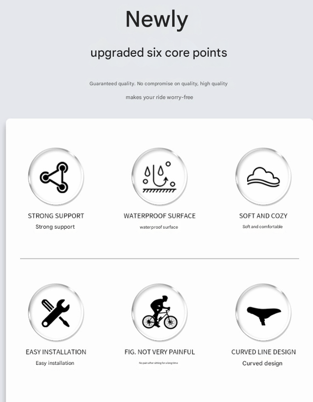 Black and red Mountain Bike Saddle - Comfortable and Durable Bicycle Seat for MTB and Road Bikes