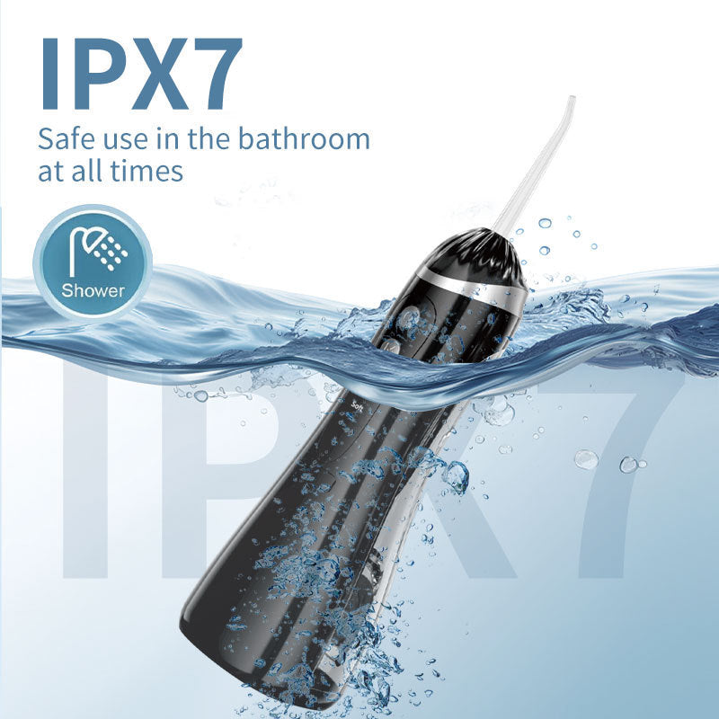 Pink Cordless Water Flosser & Oral Irrigator - Portable Teeth Cleaner with 3 Modes & 4 Jet Tips