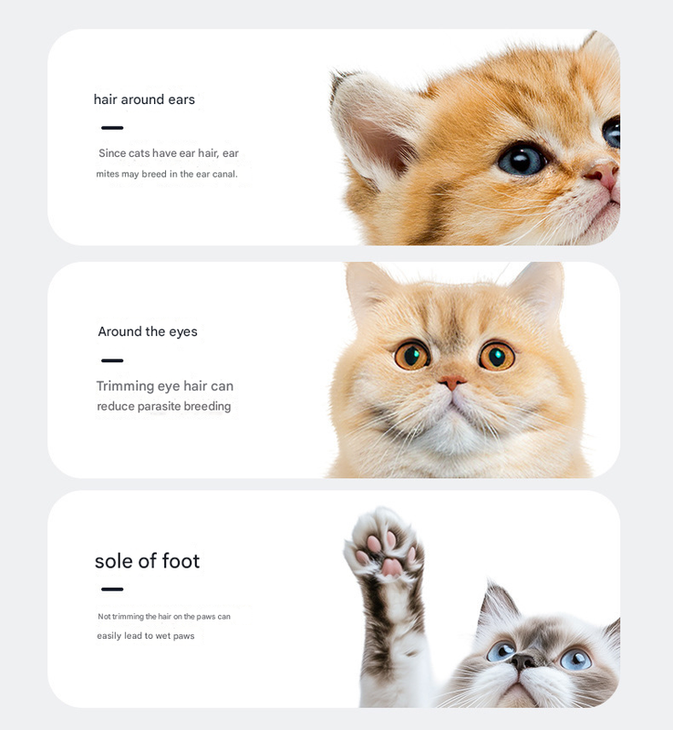 Khaki Precision Pet Paw Trimmer - Waterproof & Rechargeable Grooming Clipper for Dog & Cat Paws, Eyes, and Ears