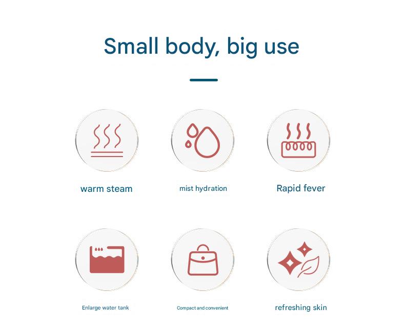 Nano Ionic Facial Steamer - Deep Hydration Hot Mist Face Steamer for Home Spa & Skincare(gold)