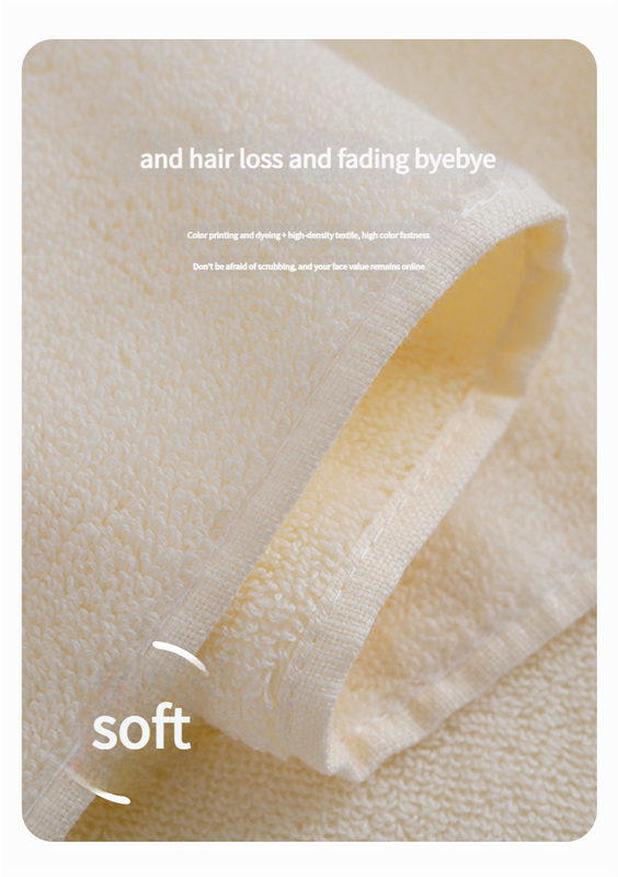 Premium Absorbent Cotton Towel Set - Soft Bath & Hand Towels with Double-Sided Plush(blue)